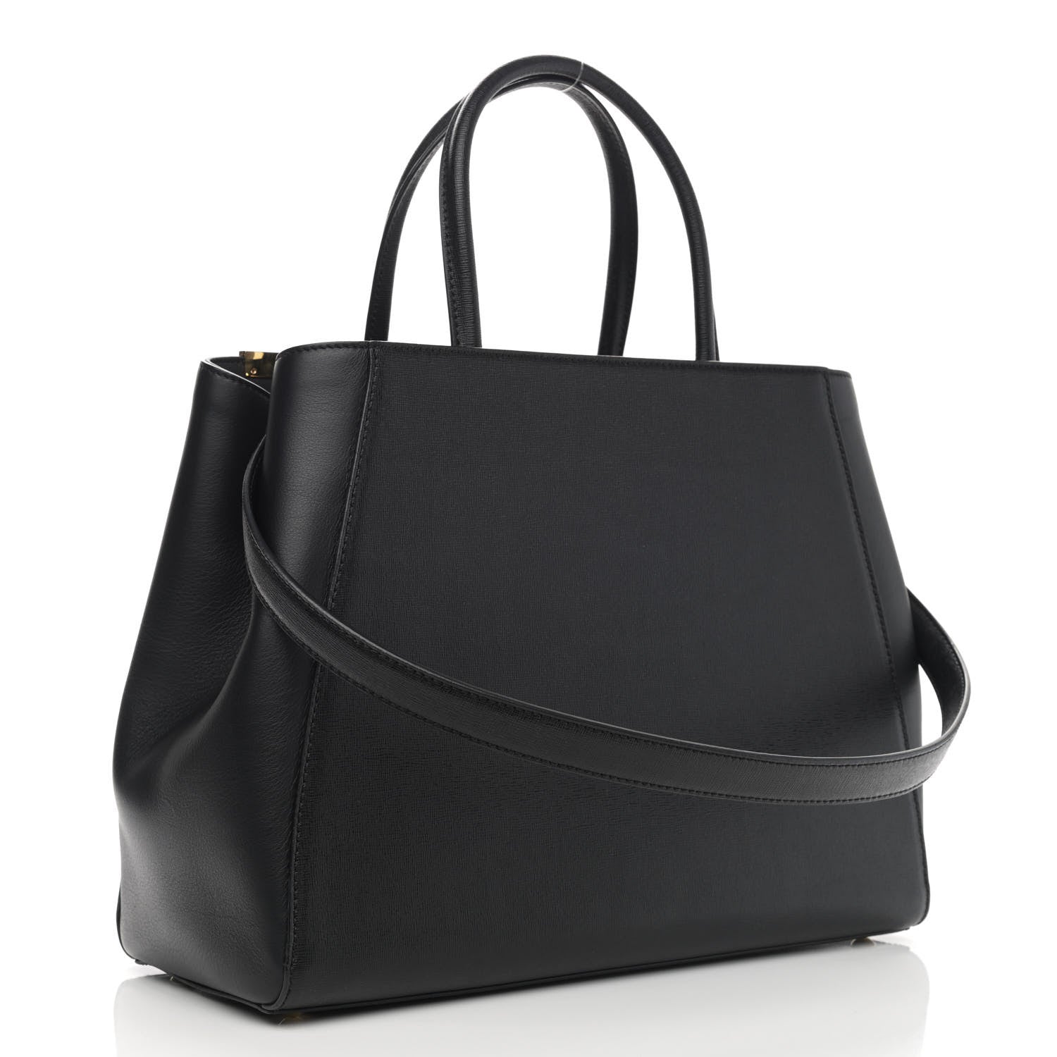 Fendi Vitello Elite Regular 2Jours Tote Black 3 of 9