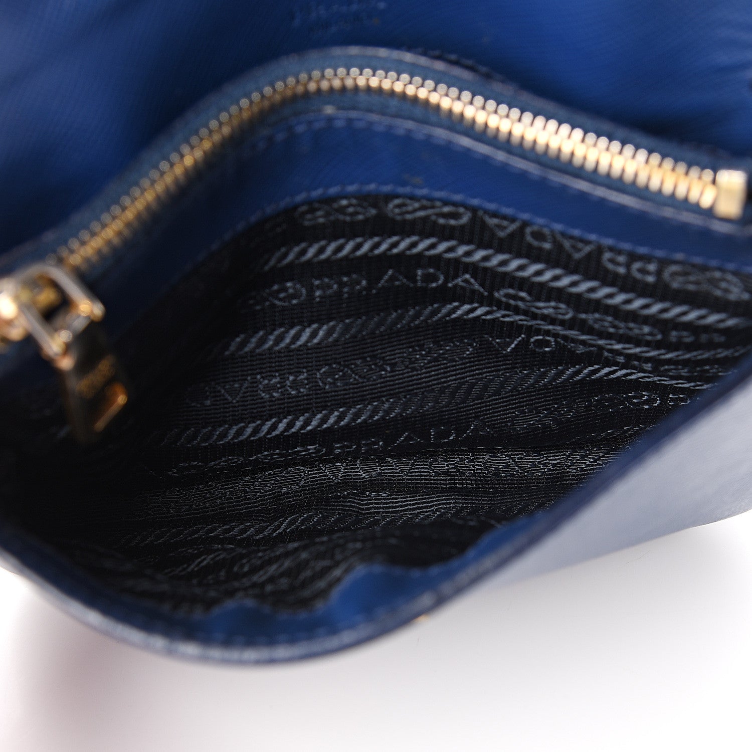 Prada Saffiano Box Clutch Bleuette 8 of 11