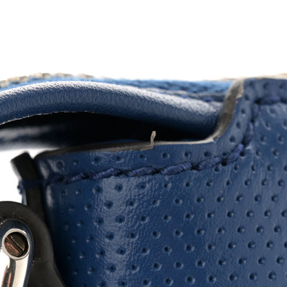 Gucci Calfskin GG Tennis Embossed Medium Wristlet Messenger Bag Intense Metal Blue 12 of 12