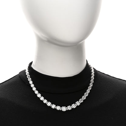 Parker & West by FASHIONPHILE 18K White Gold Diamond 13.56ctw Baguette Round Cut Graduated Necklace 2 of 5