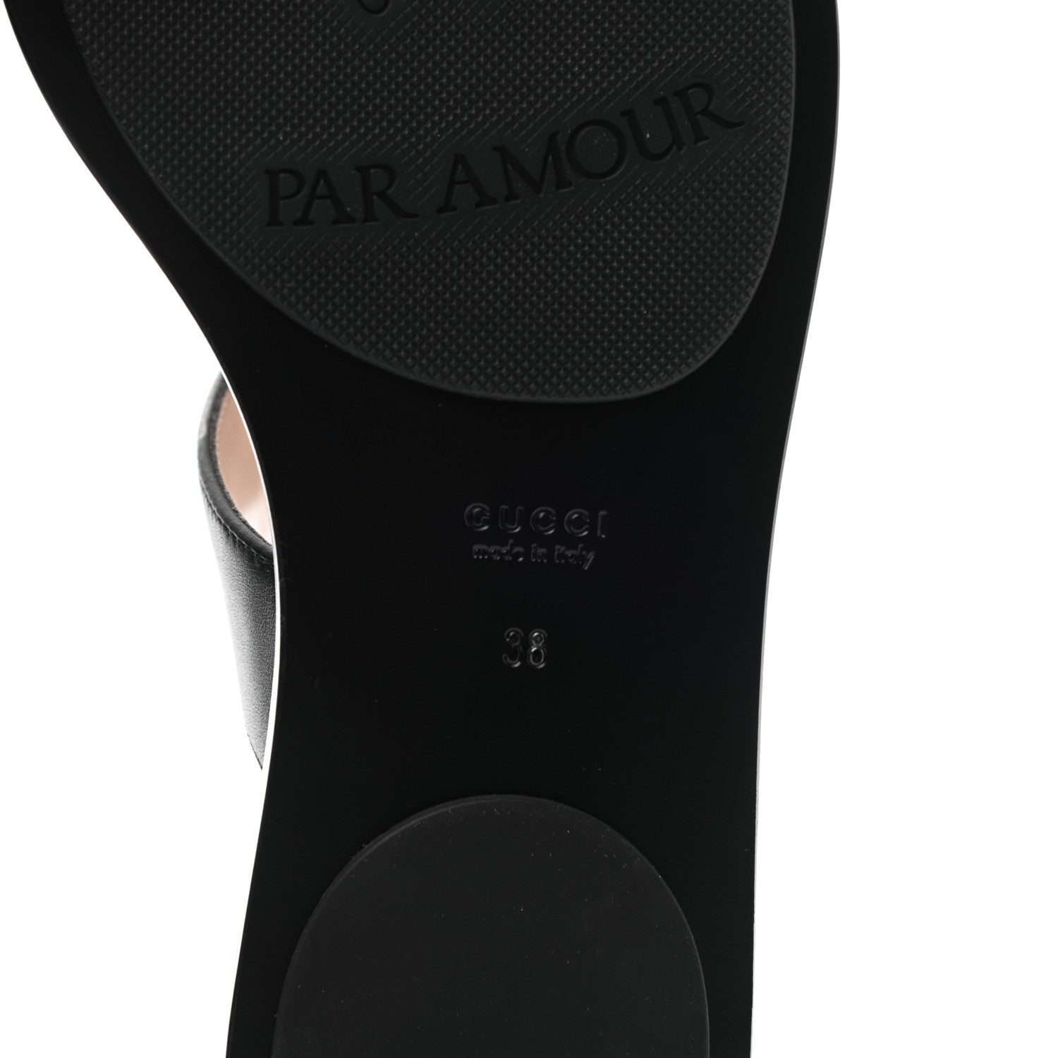 Gucci Calfskin GG Marmont Thong Sandals 38 Black 6 of 8