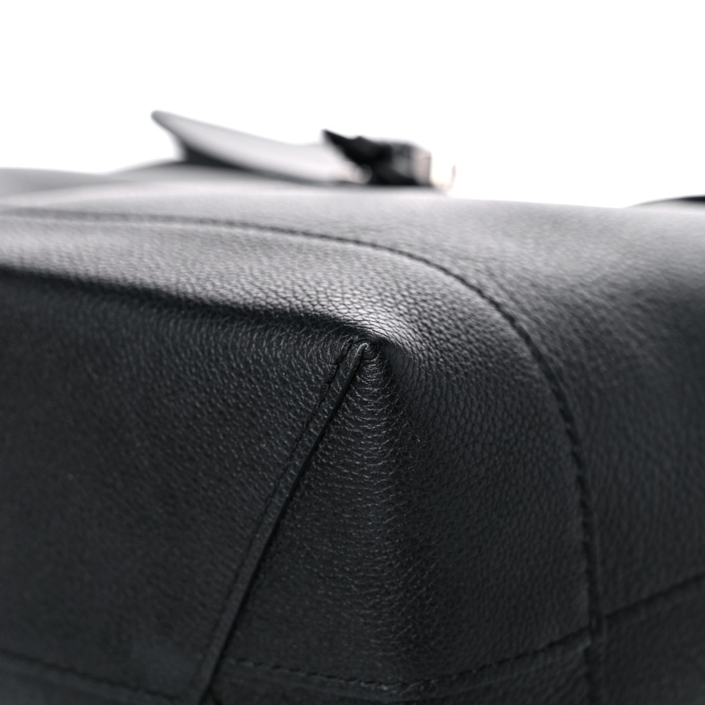 Calfskin Lockme Backpack Black