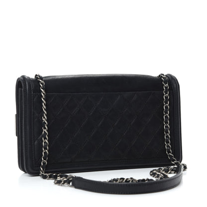 Chanel Iridescent Calfskin Marble Plexiglass Horizontal Boy Brick Flap Dark Khaki 3 of 9