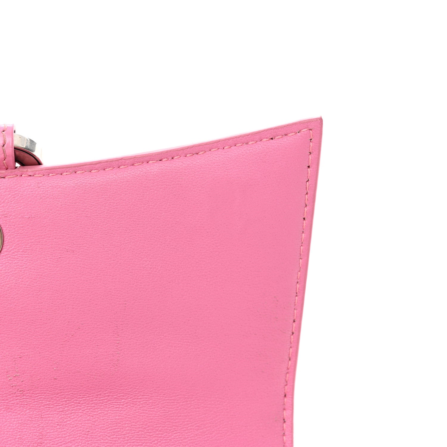 Balenciaga Shiny Calfskin Crocodile Embossed Hourglass Top Handle Bag XS Baby Pink 12 of 20