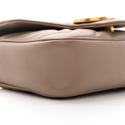 Gucci Calfskin Matelasse Super Mini GG Marmont Shoulder Bag Porcelain Rose 9 of 11