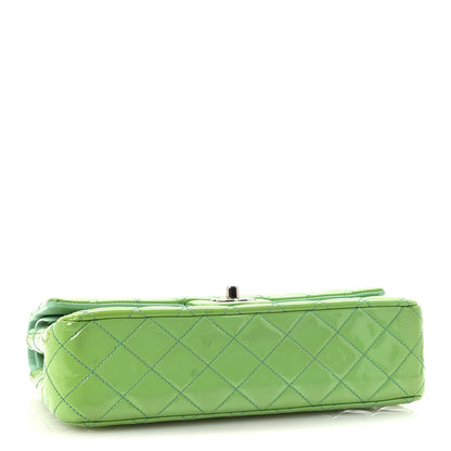 Chanel Patent Quilted Medium Double Flap Green 4 of 10
