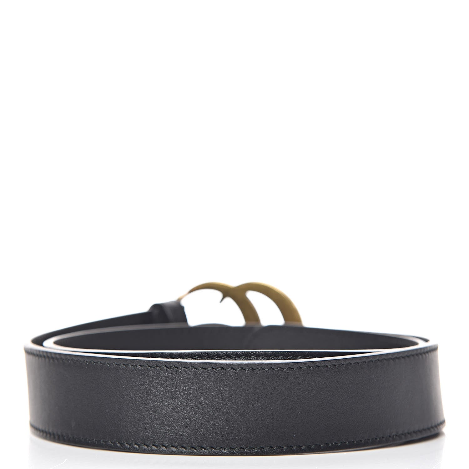 Gucci Calfskin Double G 30mm Belt 75 30 Black 3 of 7