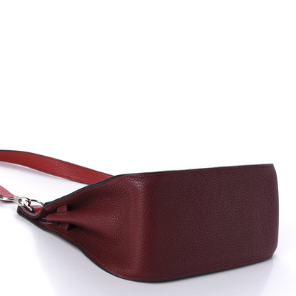 Hermes Taurillon Clemence Bi-Color Jypsiere 28 Rouge H Rouge Casaque 4 of 10