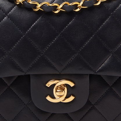 Chanel Lambskin Quilted Medium Double Flap Black 6 of 9