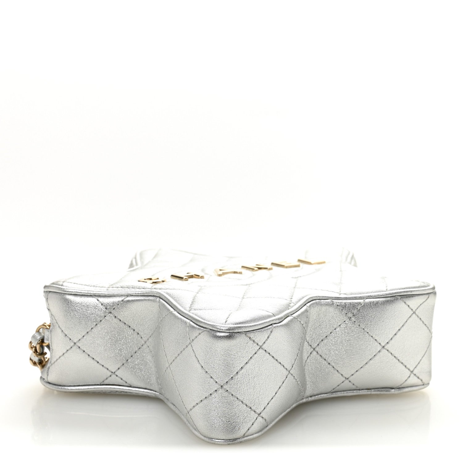 Chanel Metallic Lambskin Walk Of Fame Bag Silver 4 of 10