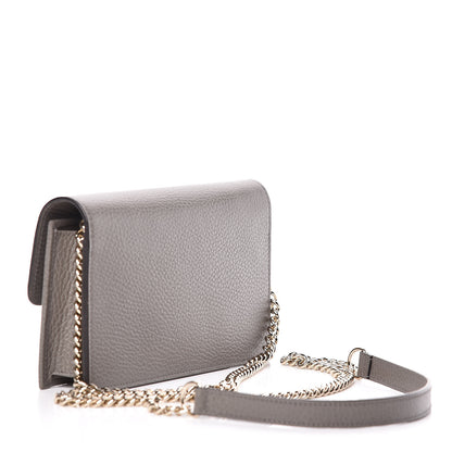 Gucci Dollar Calfskin Interlocking G Chain Wallet Loess 3 of 9