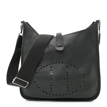 Hermes Taurillon Clemence Evelyne III GM Black 1 of 9