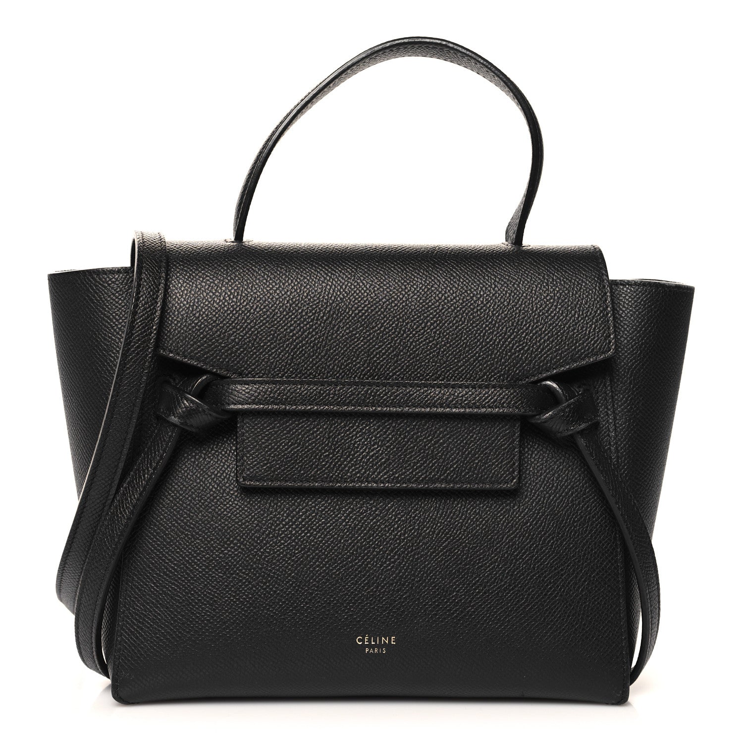 Celine Grained Calfskin Nano Belt Bag Black 1 of 11