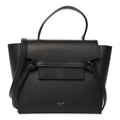 Celine Grained Calfskin Nano Belt Bag Black 1 of 11
