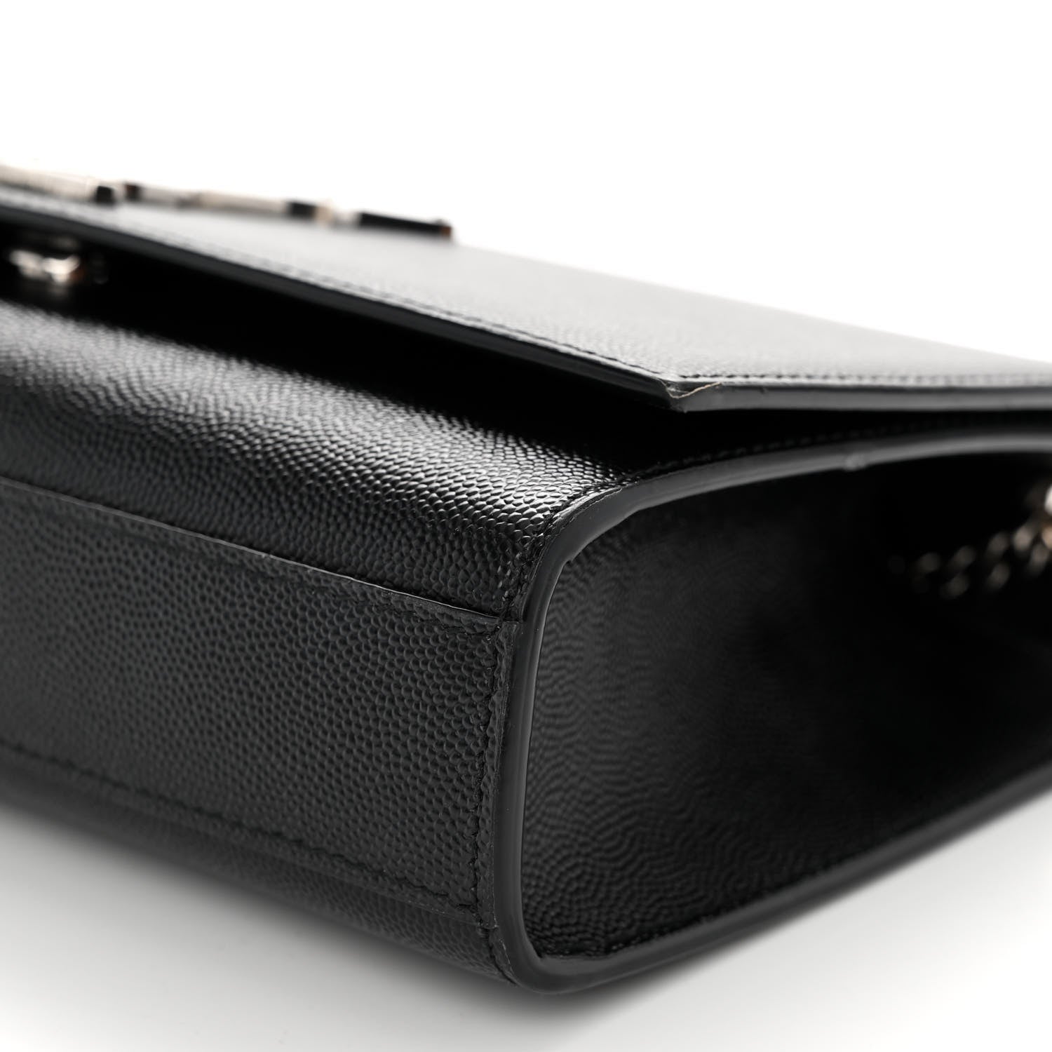 Saint Laurent SAINT LAURENT Grain De Poudre Medium Classic Monogram Kate Satchel Black 9 of 11