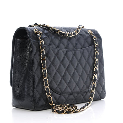Chanel Caviar Quilted Maxi Double Flap Black 4 of 10