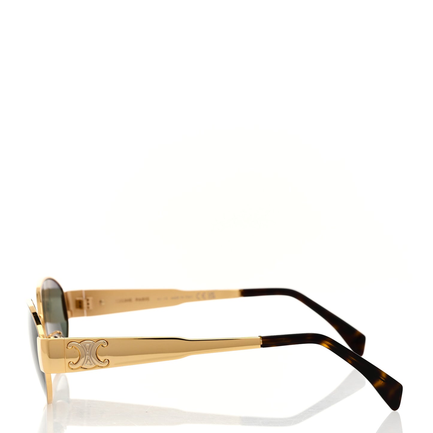 Metal Triomphe 01 Sunglasses CL40235U Gold Green