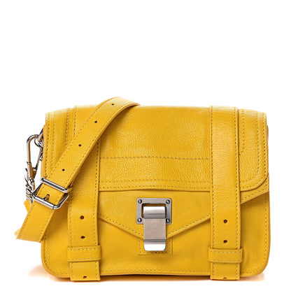 Proenza Schouler Lambskin PS1 Mini Pouch Messenger Bag Lemon 1 of 9