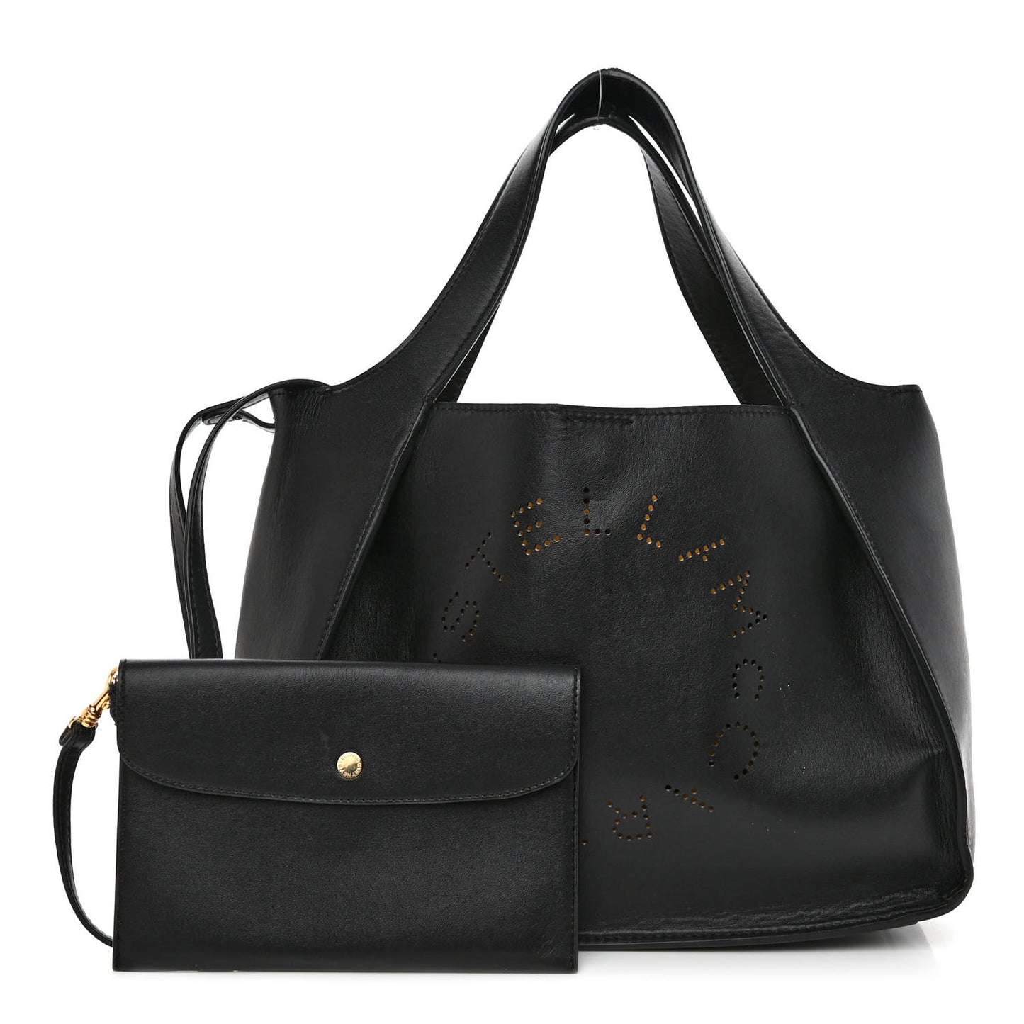 Eco Alter Nappa East West Perforated Tote Black