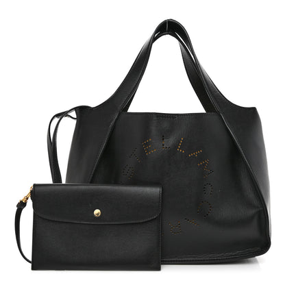 Stella McCartney Eco Alter Nappa East West Perforated Tote Black 1 of 14