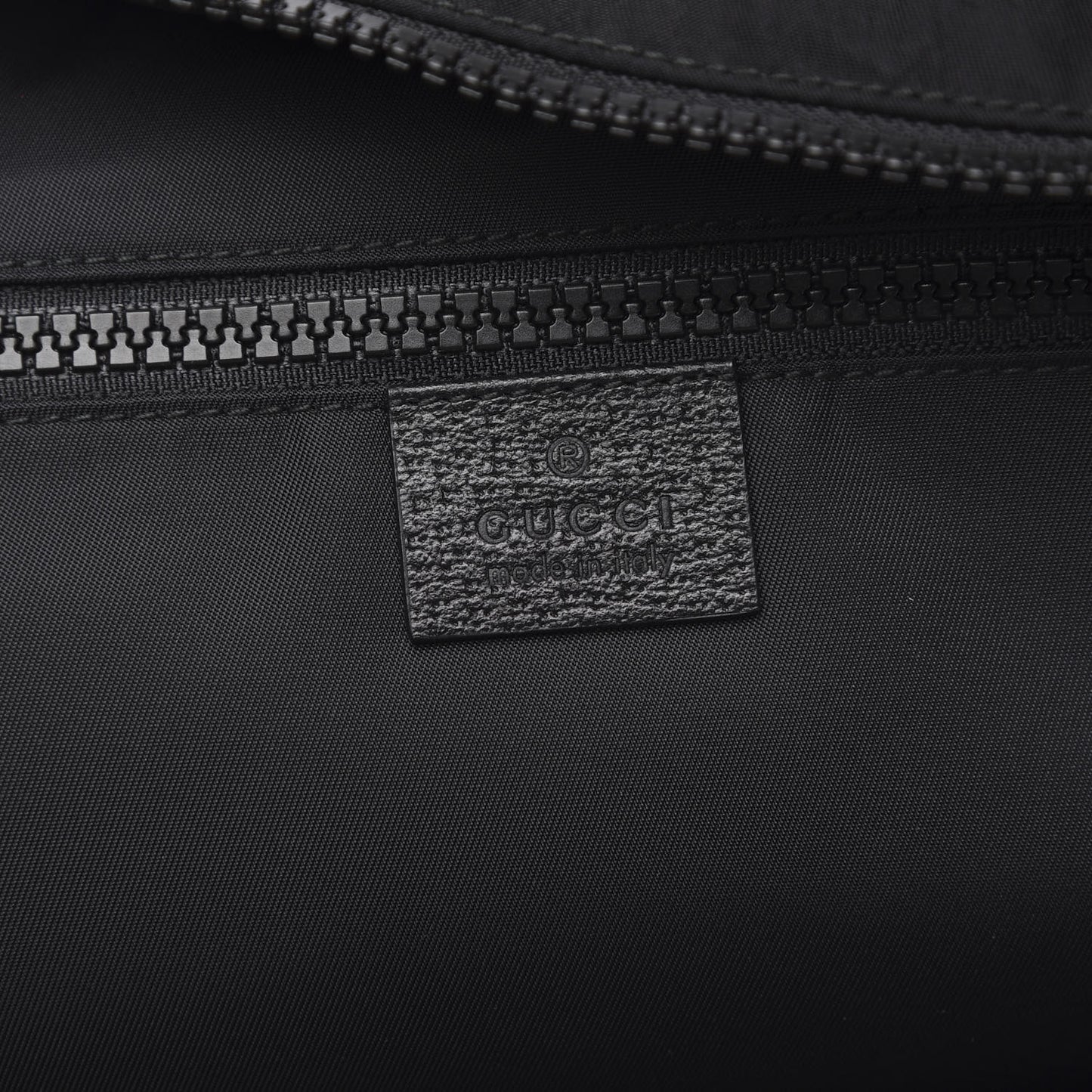 Nylon Twill 80s Logo Patch Backpack Black