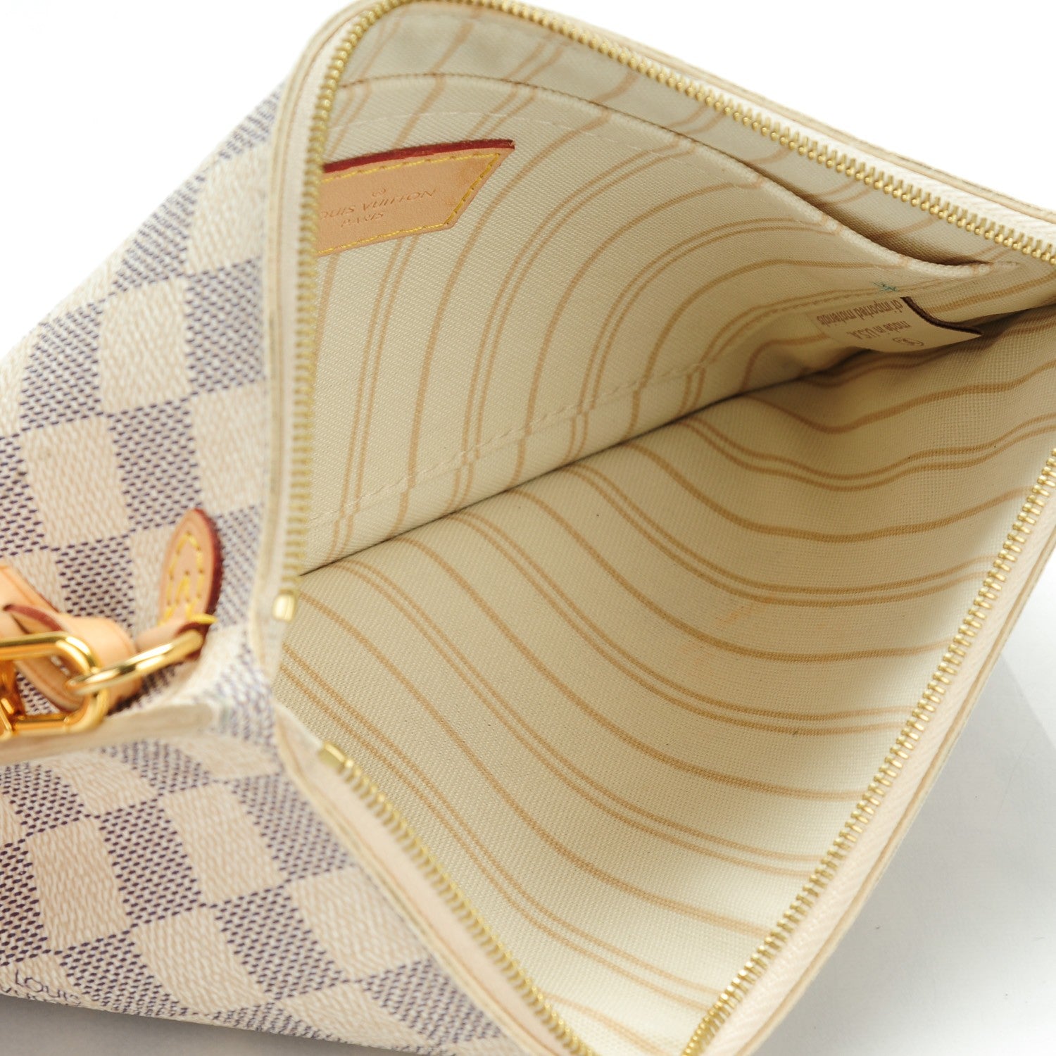 Louis Vuitton Damier Azur Neverfull MM GM Pochette 5 of 9