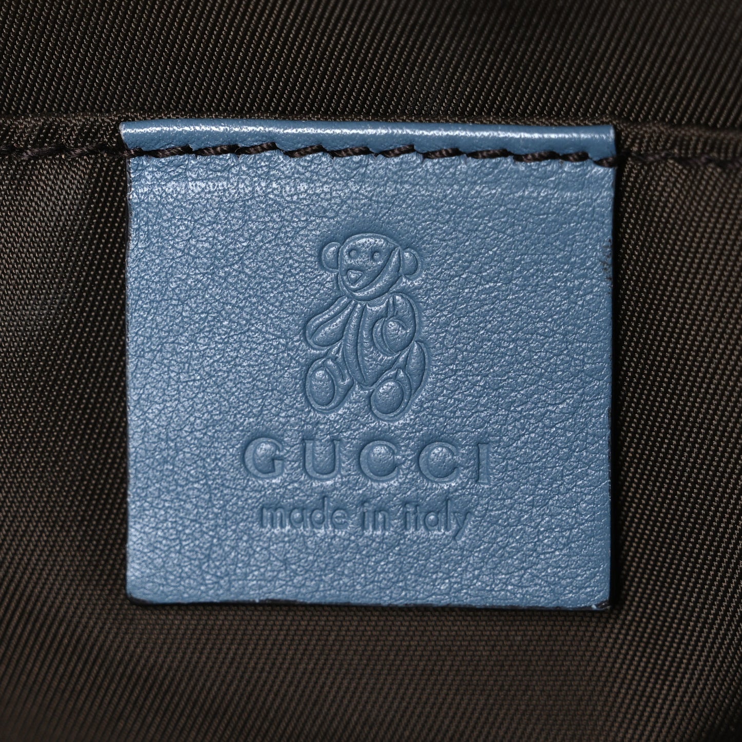 GG Supreme Monogram Childrens Tote Blue
