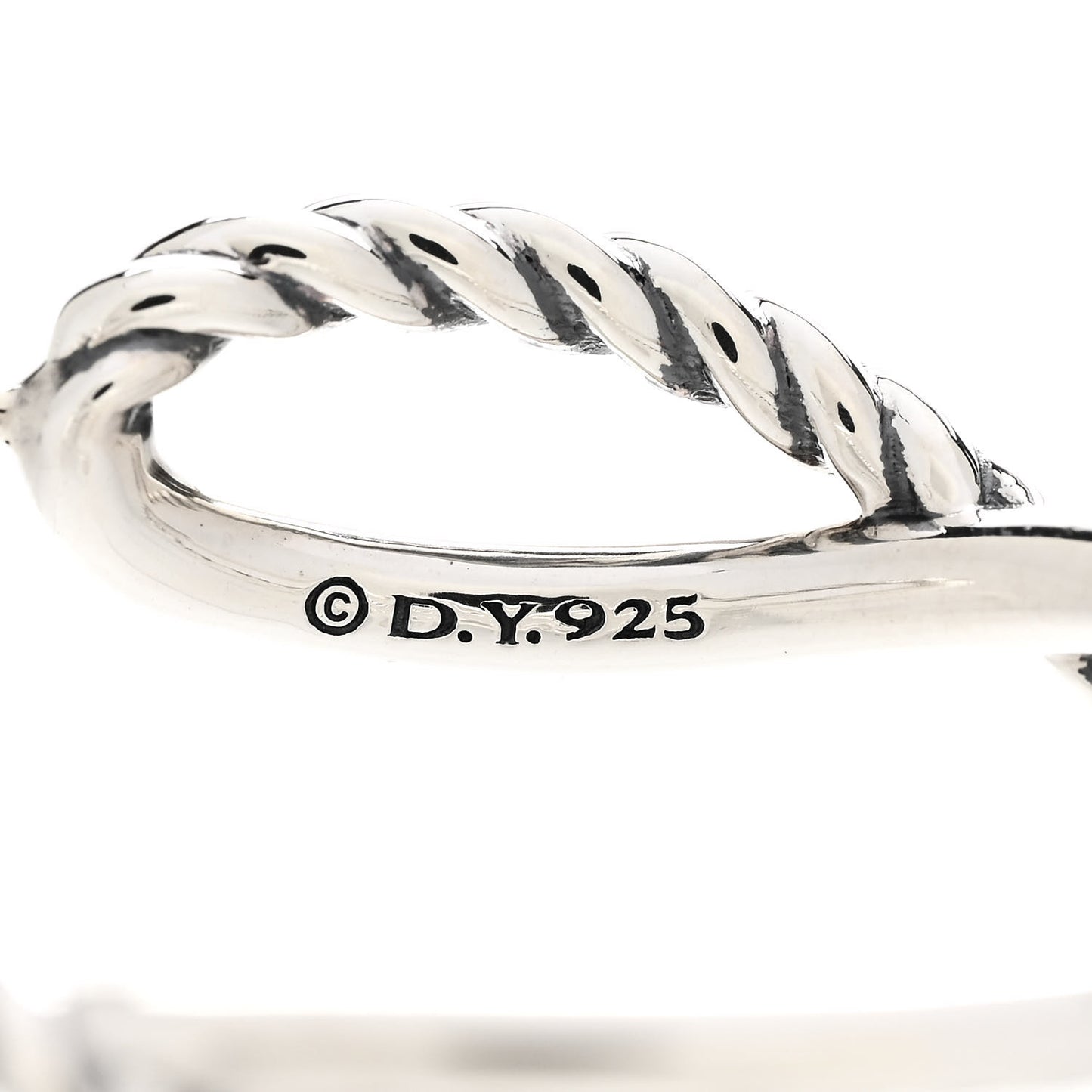 Sterling Silver Crossover Cable Hoop Earrings