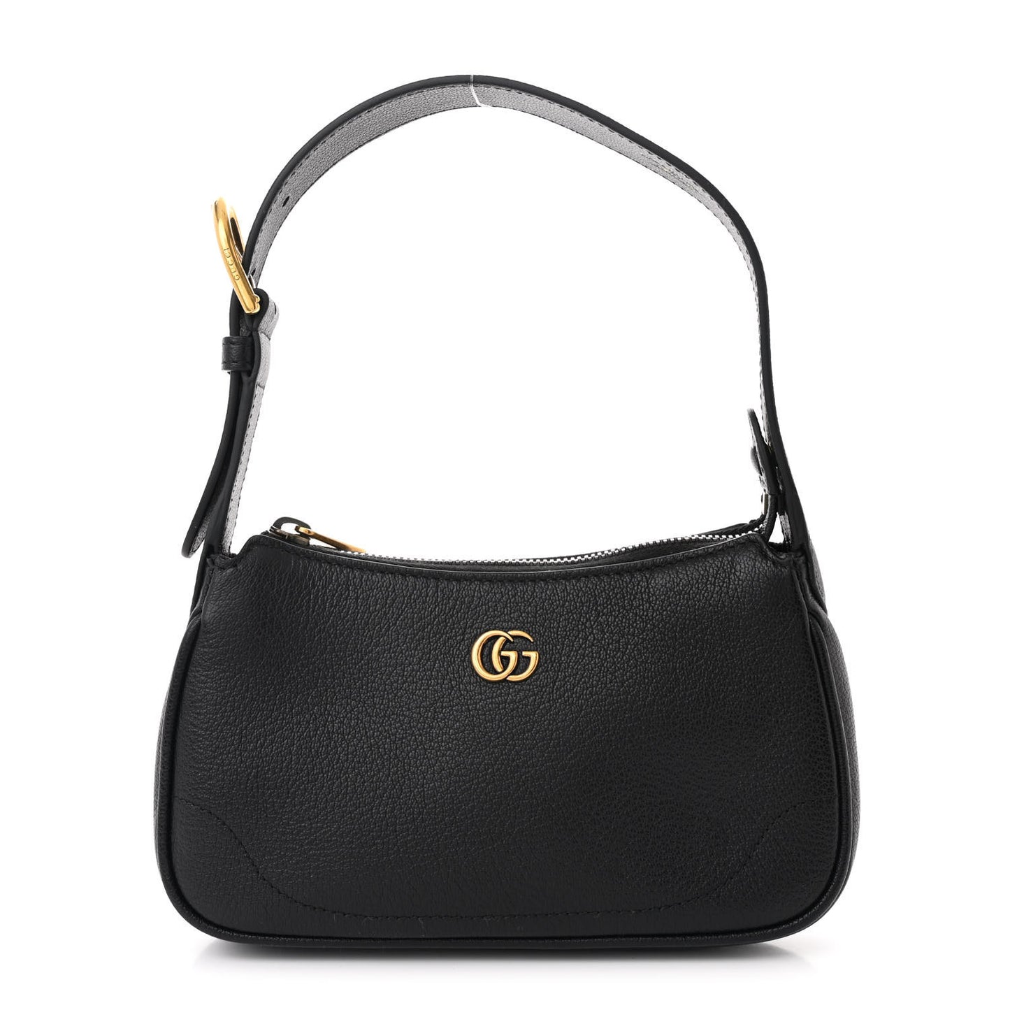 Goatskin Mini Aphrodite Shoulder Bag Black