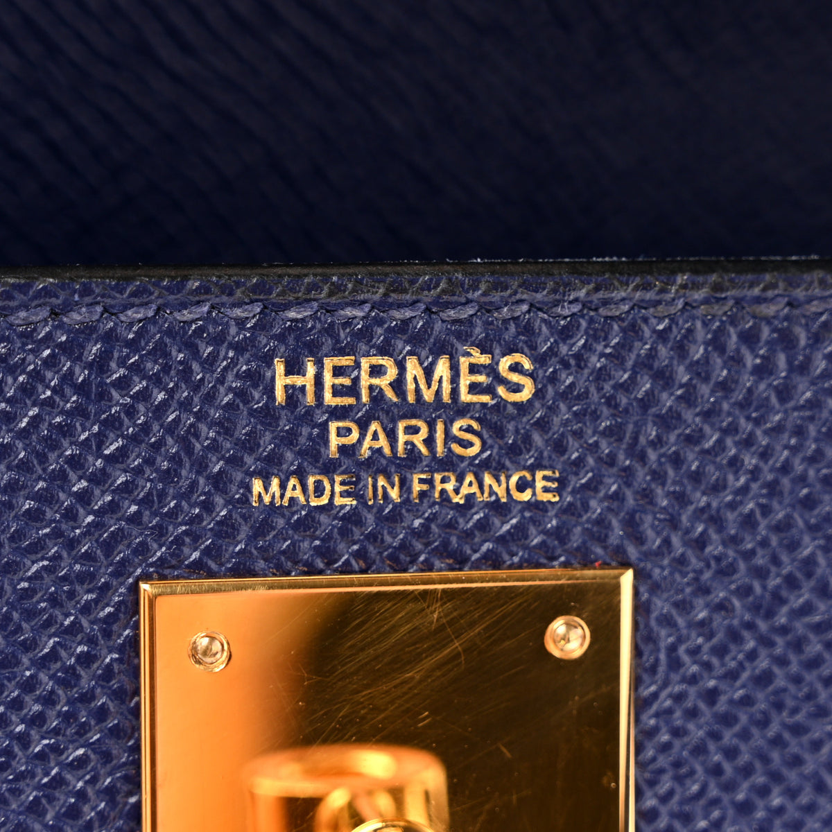 Hermes Epsom Kelly Sellier 32 Bleu Saphir 6 of 14