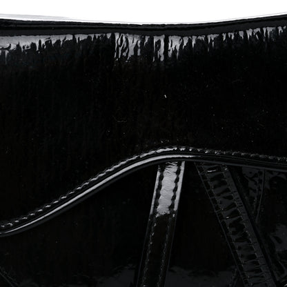 Christian Dior Patent Monogram Mini Saddle Bag Black 13 of 19