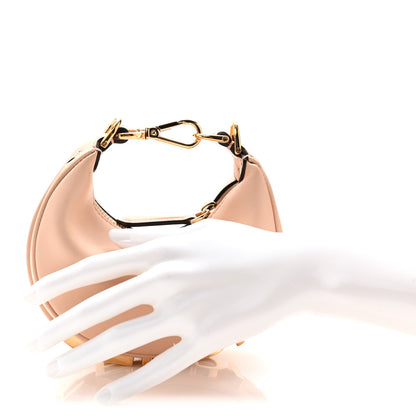Fendi Vitello Grace Matte Nano Fendigraphy Hobo Charm Light Rose 2 of 10