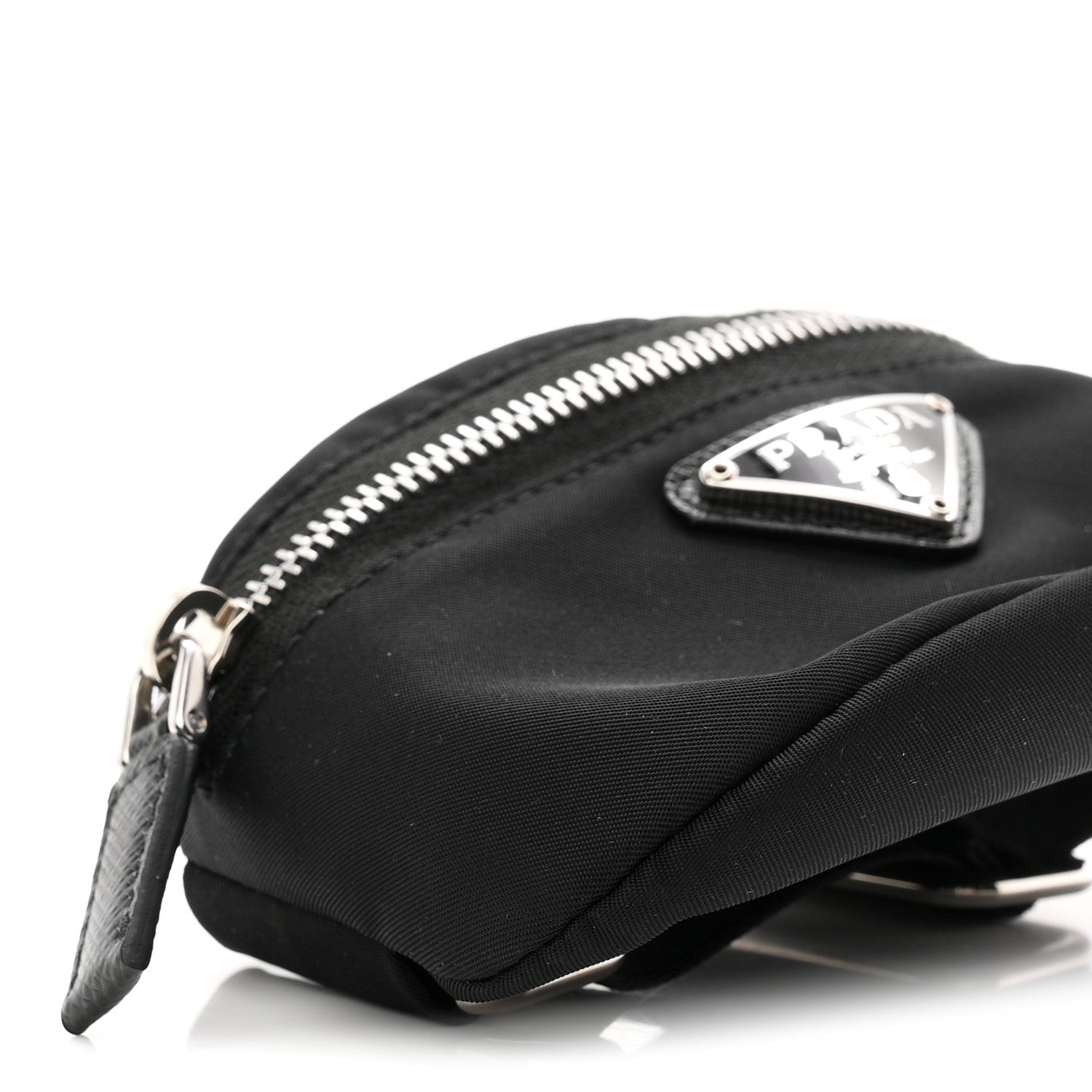 Prada Tessuto Nylon Wrist Pouch Black 8 of 9