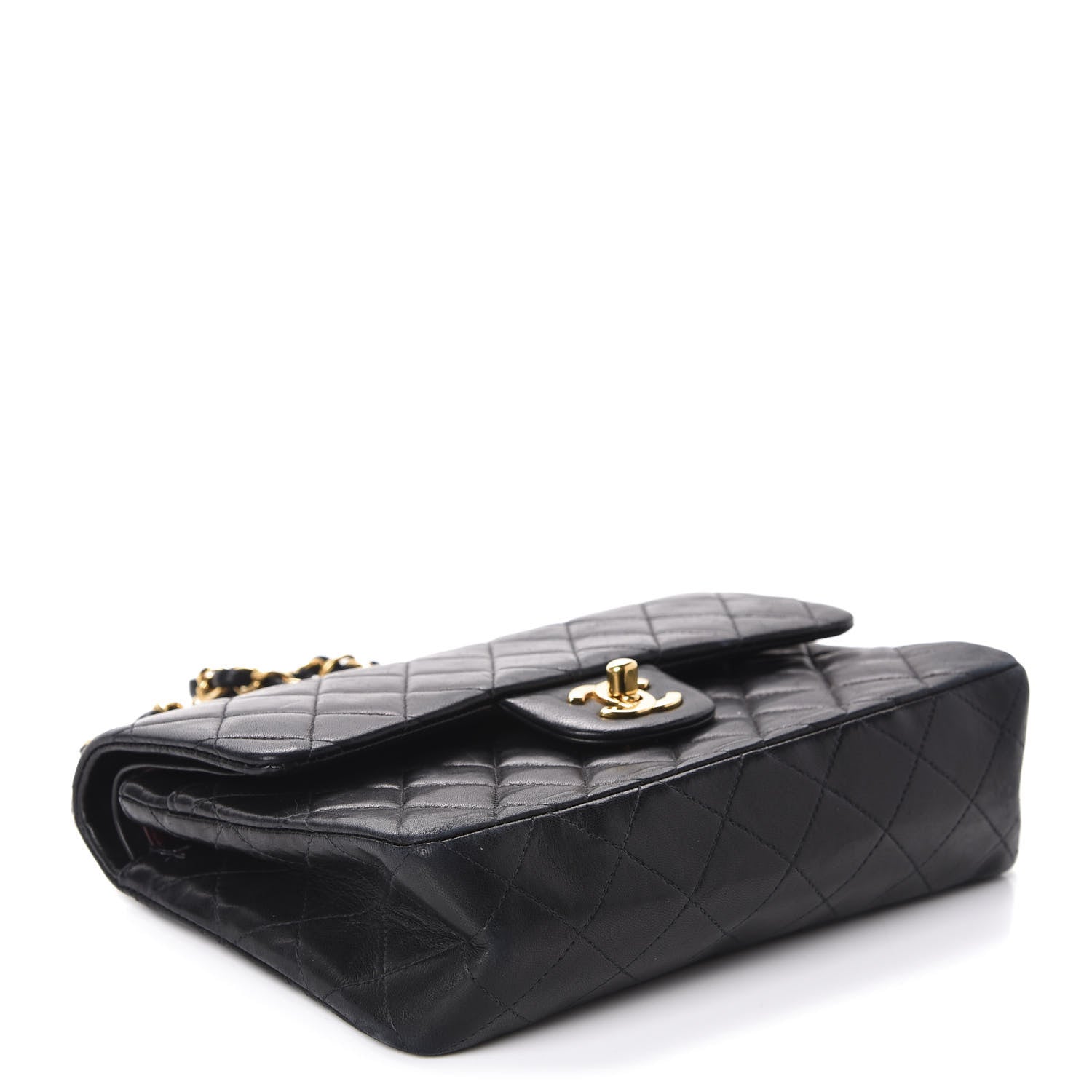 Chanel Lambskin Quilted Small Double Flap Black 4 of 11