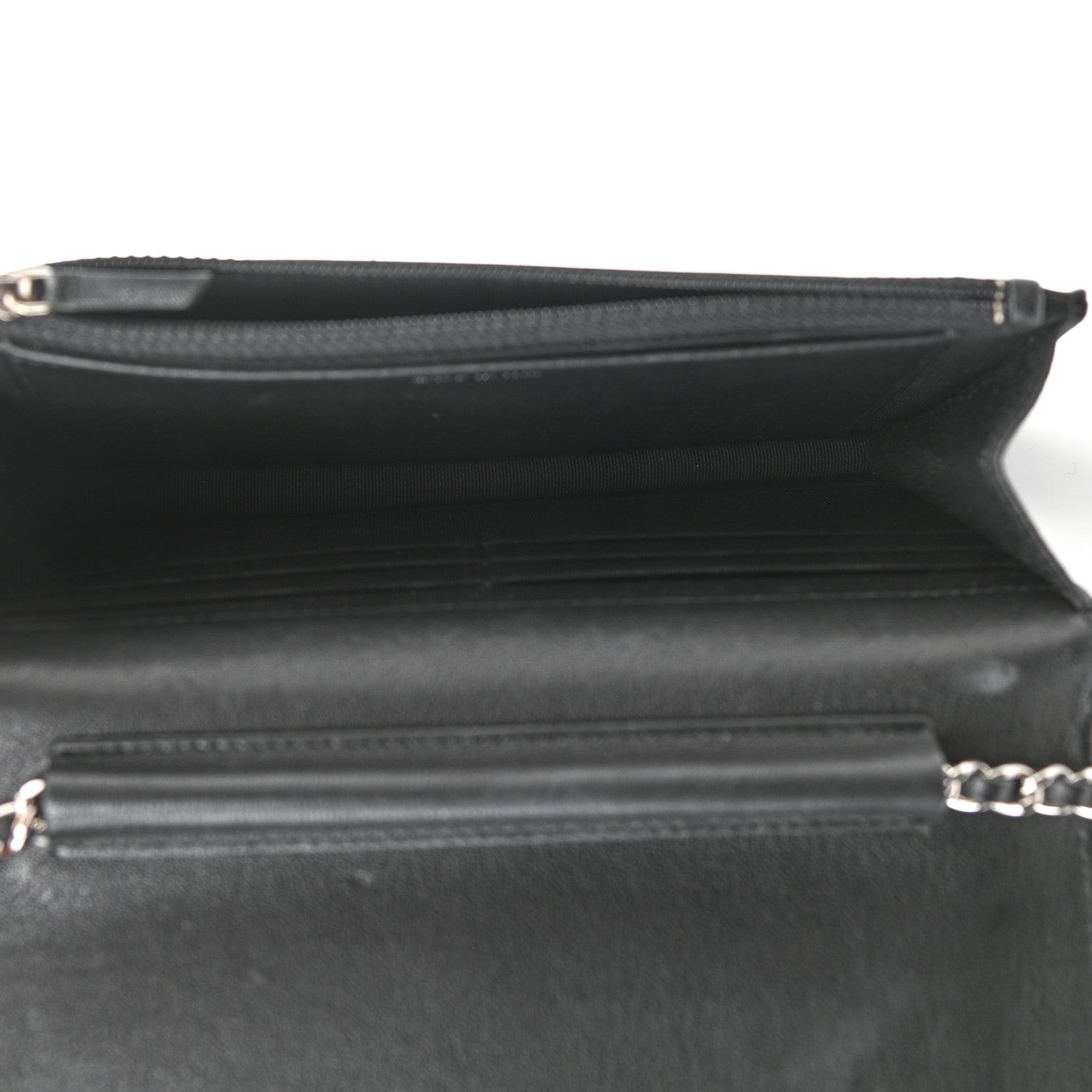 Chanel Grained Calfskin Quilted Urban Champion Wallet On Chain WOC Black 5 of 12