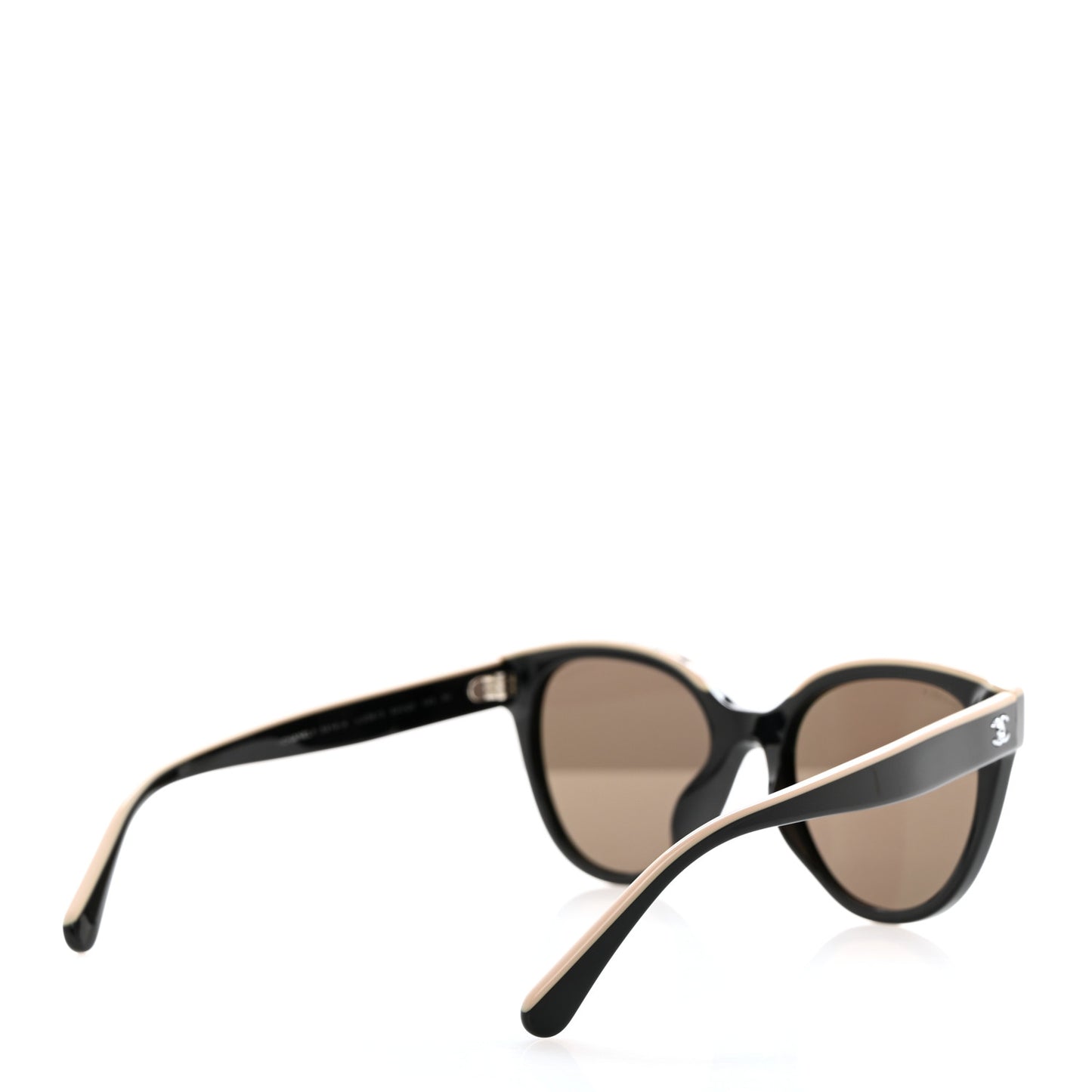 Acetate CC Butterfly Sunglasses 5414-A Black Beige