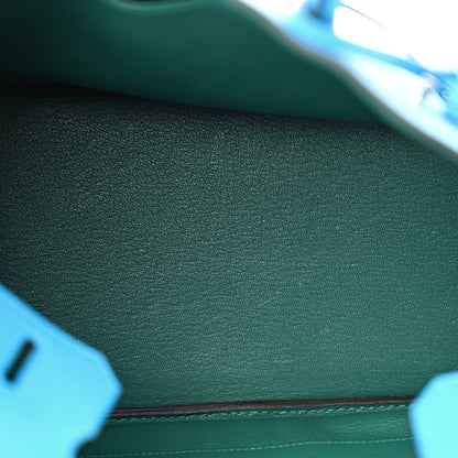 Hermes Togo Verso Birkin 30 Bleu Zanzibar Malachite 5 of 14