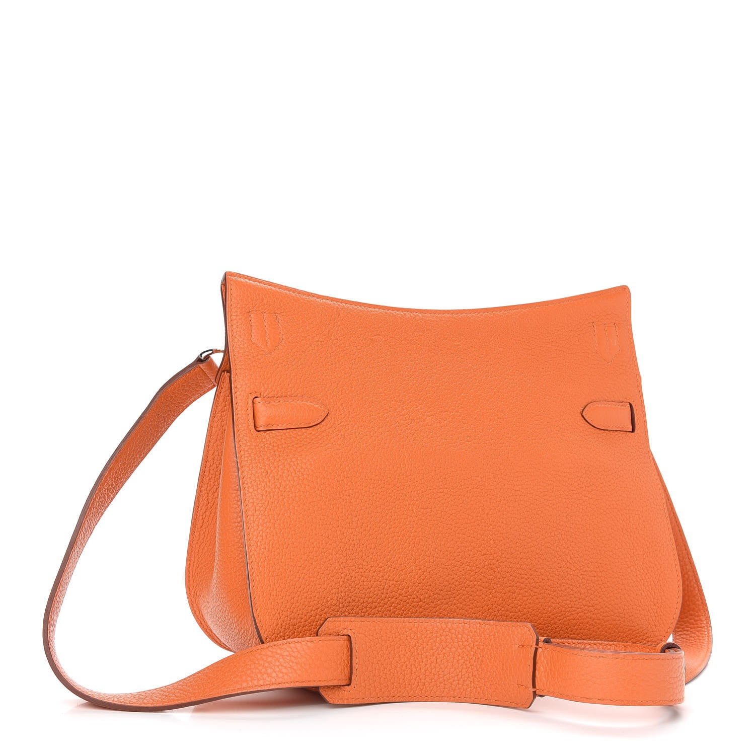 Hermes Taurillon Clemence Jypsiere 28 Orange 3 of 9