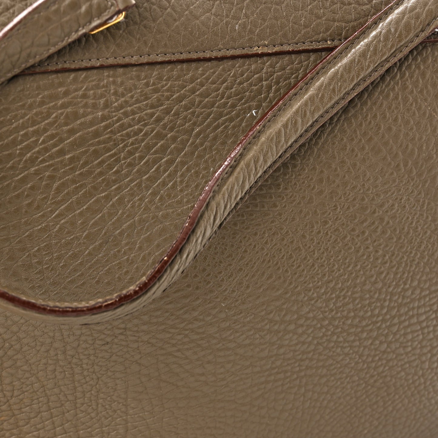 Bullhide Calfskin Small Ring Bag Souris