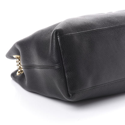 Gucci Pebbled Calfskin Medium Soho Chain Shoulder Bag Black 7 of 8