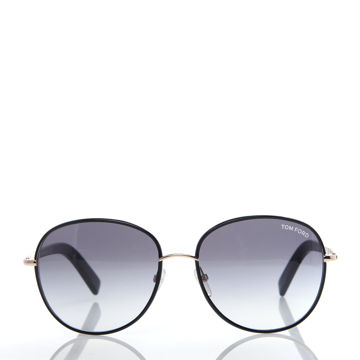 Tom Ford Acetate Georgia Sunglasses TF498 Black 2 of 8
