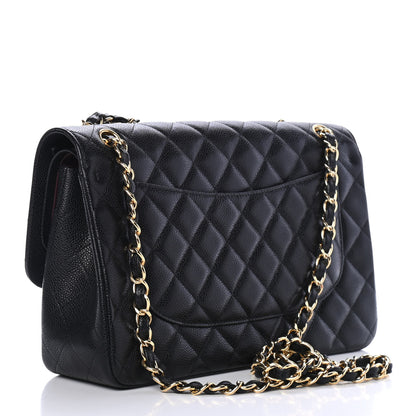 Chanel Caviar Quilted Jumbo Double Flap Black 2 of 4