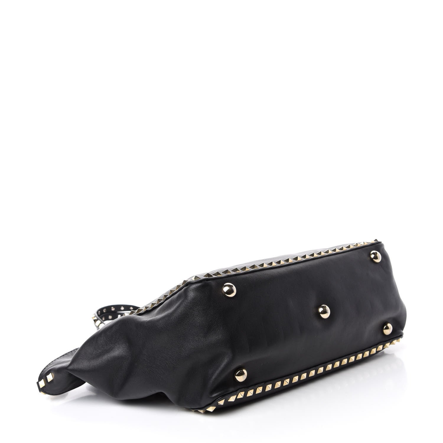 Valentino Garavani Vitello Medium Rockstud Tote Black 5 of 14