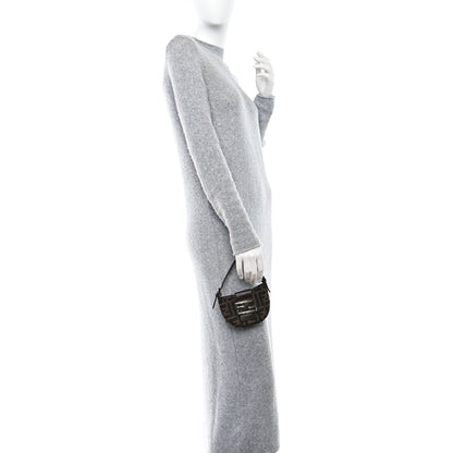 Fendi Zucca Mini Half Moon Baguette Tobacco 2 of 9