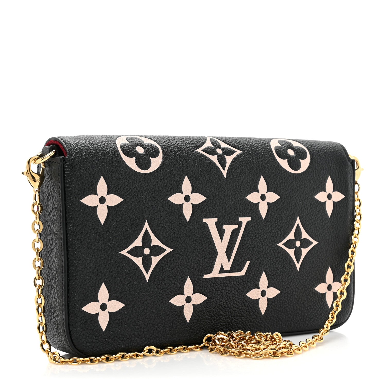 Louis Vuitton Empreinte Monogram Giant Felicie Pochette Black Beige 3 of 10