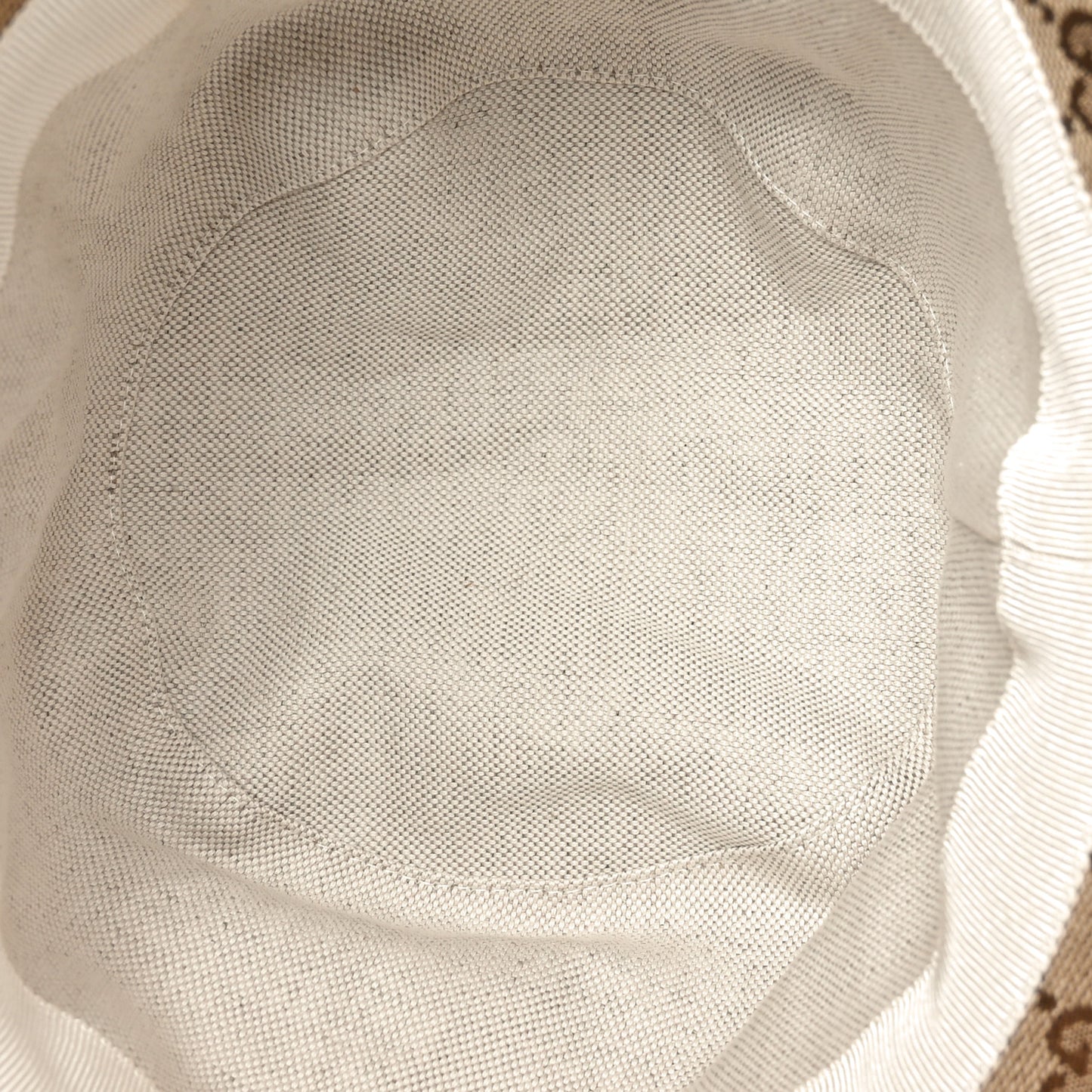 Monogram Wide Brim Hat M Beige