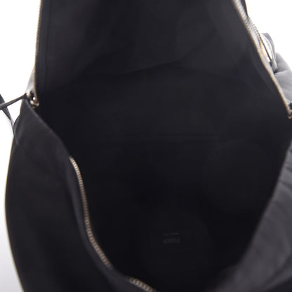 Fendi Nylon Vitello Elite Monster Eyes Rounded Backpack Black Yellow 5 of 9