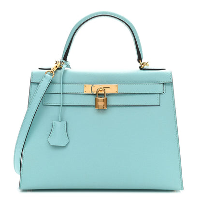 Hermes Epsom Kelly Sellier 28 Bleu Atoll 1 of 13