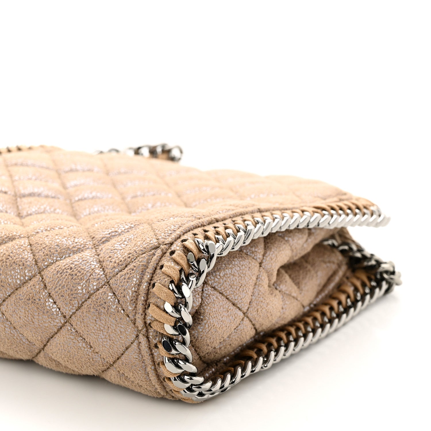Stella McCartney Shaggy Deer Quilted Tiny Falabella Tote Beige 10 of 10