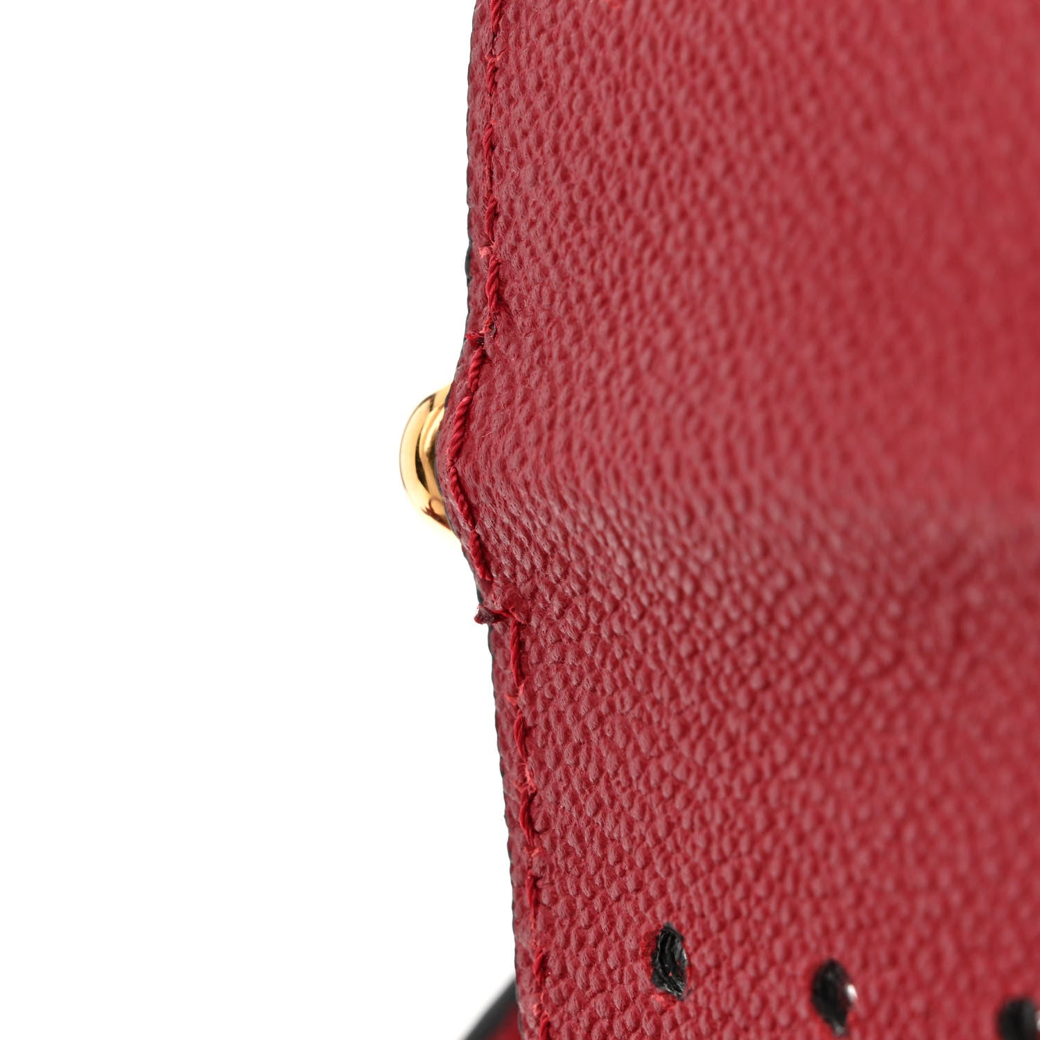 Burberry Soft Grain Calfskin Small Buckle Tote Parade Red 13 of 13
